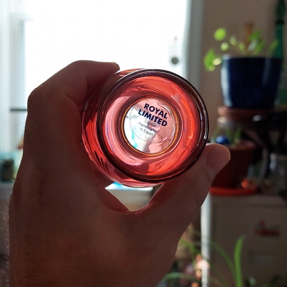 Cranberry Crystal Bud Vase - Picture 14 of 15